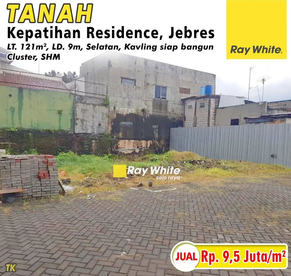 Dijual Tanah Kavling Kepatihan Residence, Jebres, Pusat Kota Solo