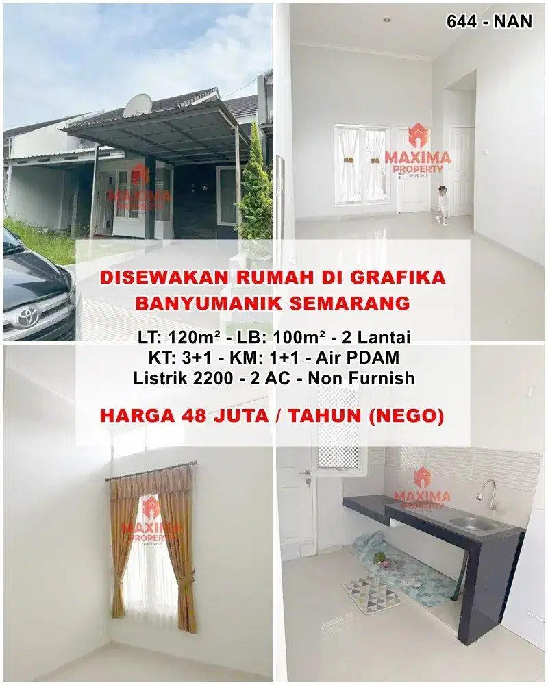 Rumah sewa banyumanik grafika semarang