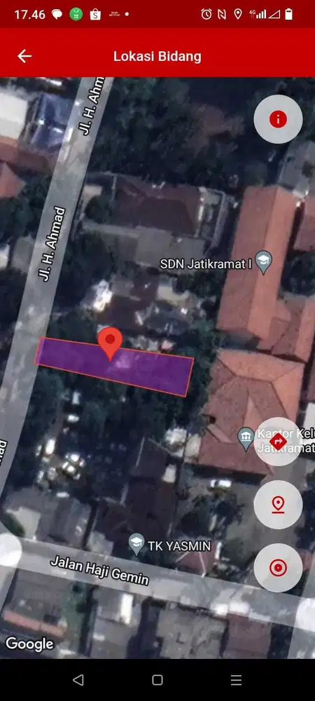 Tanah Luas Di Jl Utama Jati Asih, Bekasi