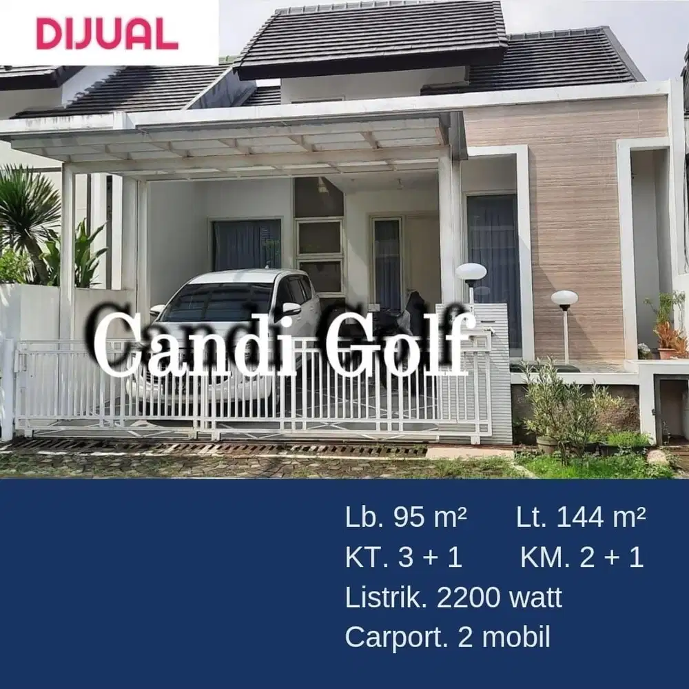 Jual rumah bagus dan terawat graha candi golf