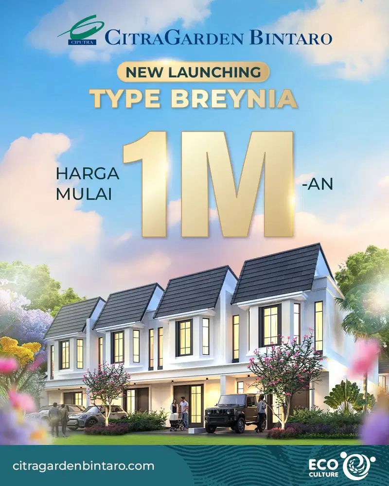 Dipasarkan Tipe Breynia Citra Garden Bintaro Harga Di Bawah 2 Man