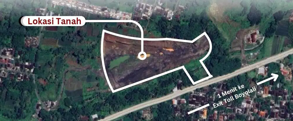 Dijual Tanah Strategis cocok Untuk Perumahan, 500m dari Tol Boyolali