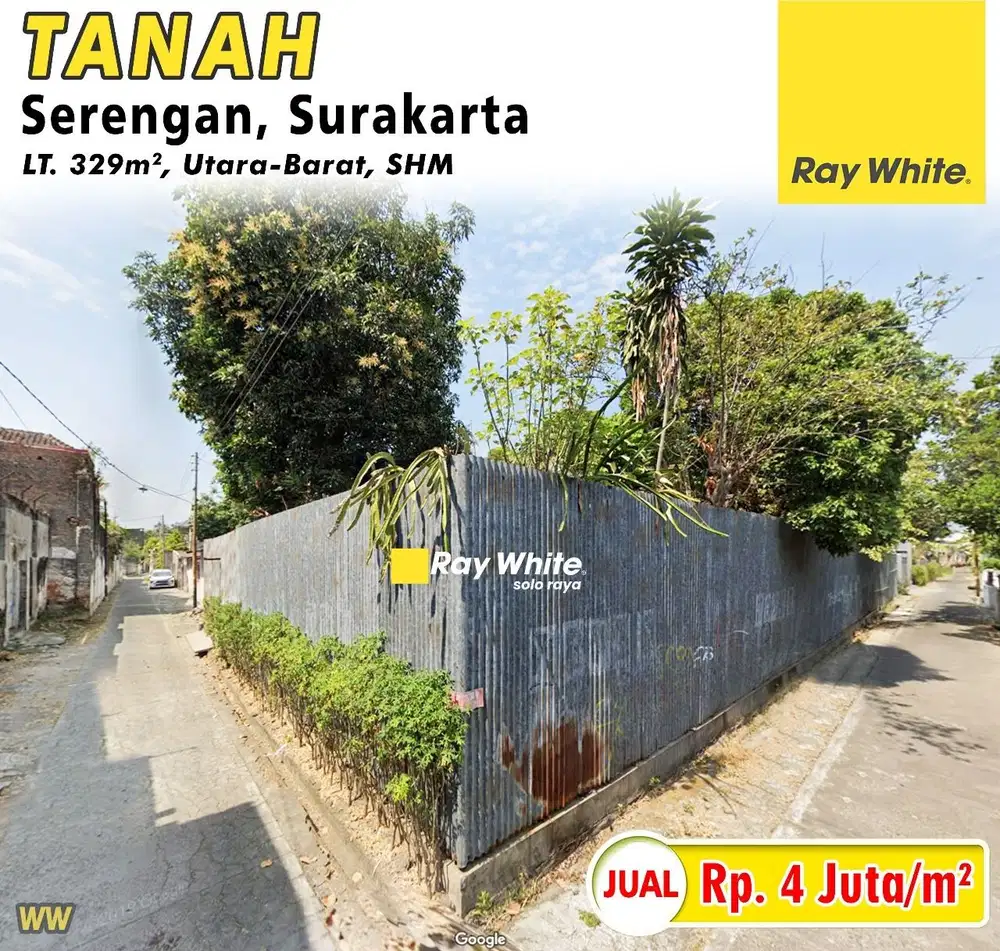 Dijual Tanah Hook Tengah Kota Solo Siap Bangun Lokasi Serengan