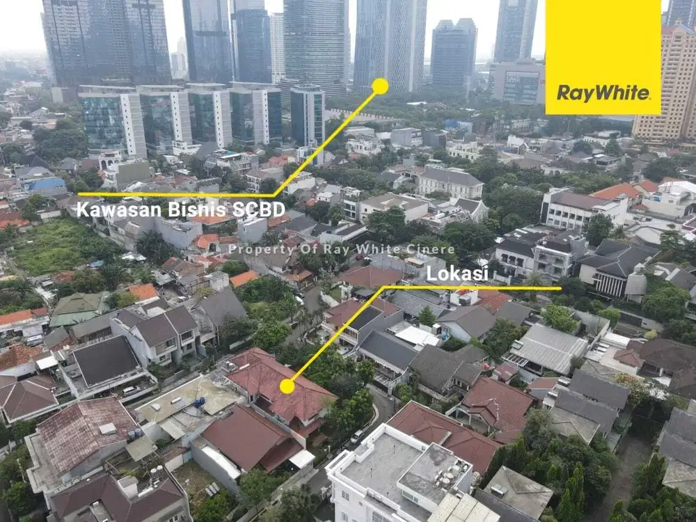 Kebayoran Baru dekat scbd posisi hook 3 muka luas 714