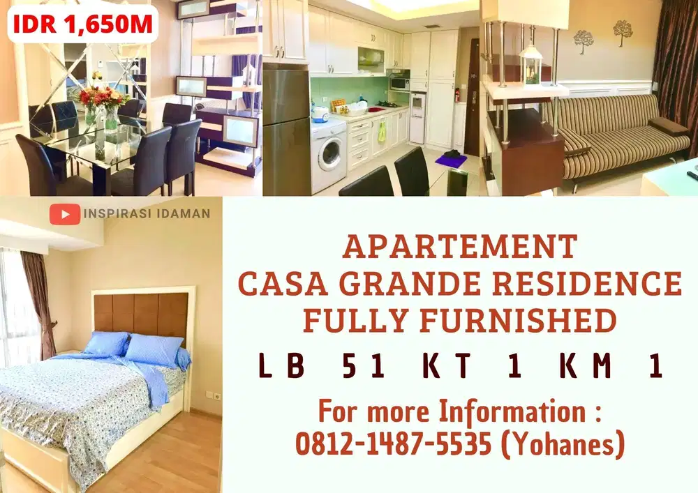 Apartement Casa Grande Residence fully furnished