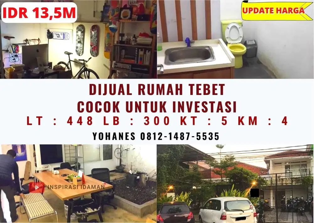 Rumah Tebet Cocok Untuk Investasi jakarta selatan Jalan 3 Mobil