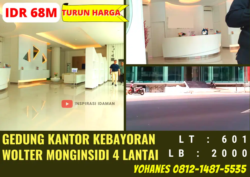 Gedung Kantor Kebayoran Wolter Monginsidi 4 Lantai