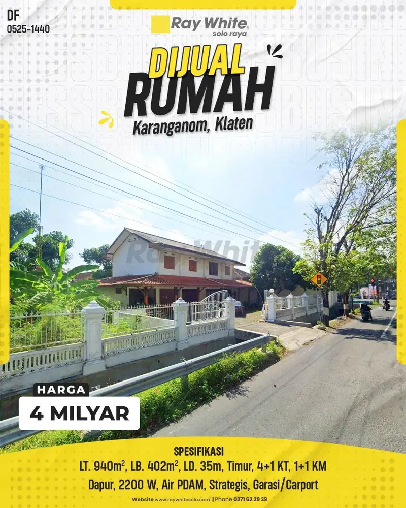 Rumah Strategis Bisa Untuk Usaha di Ketandan, Karanganom, Klaten