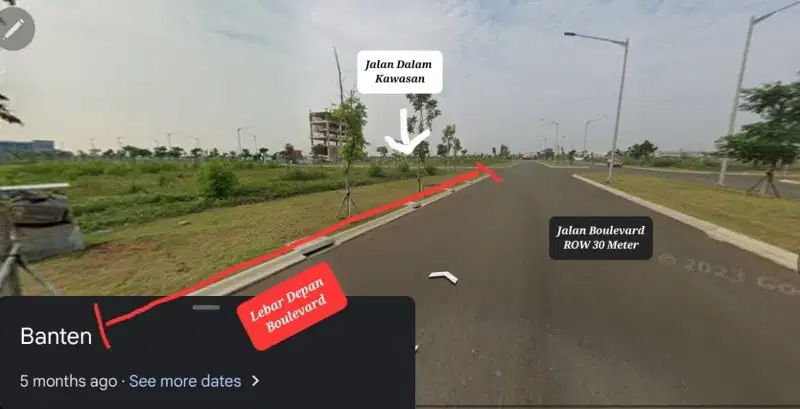 Disewakan Tanah Langka dan siap Pakai Luas di Boulevard PIK 2