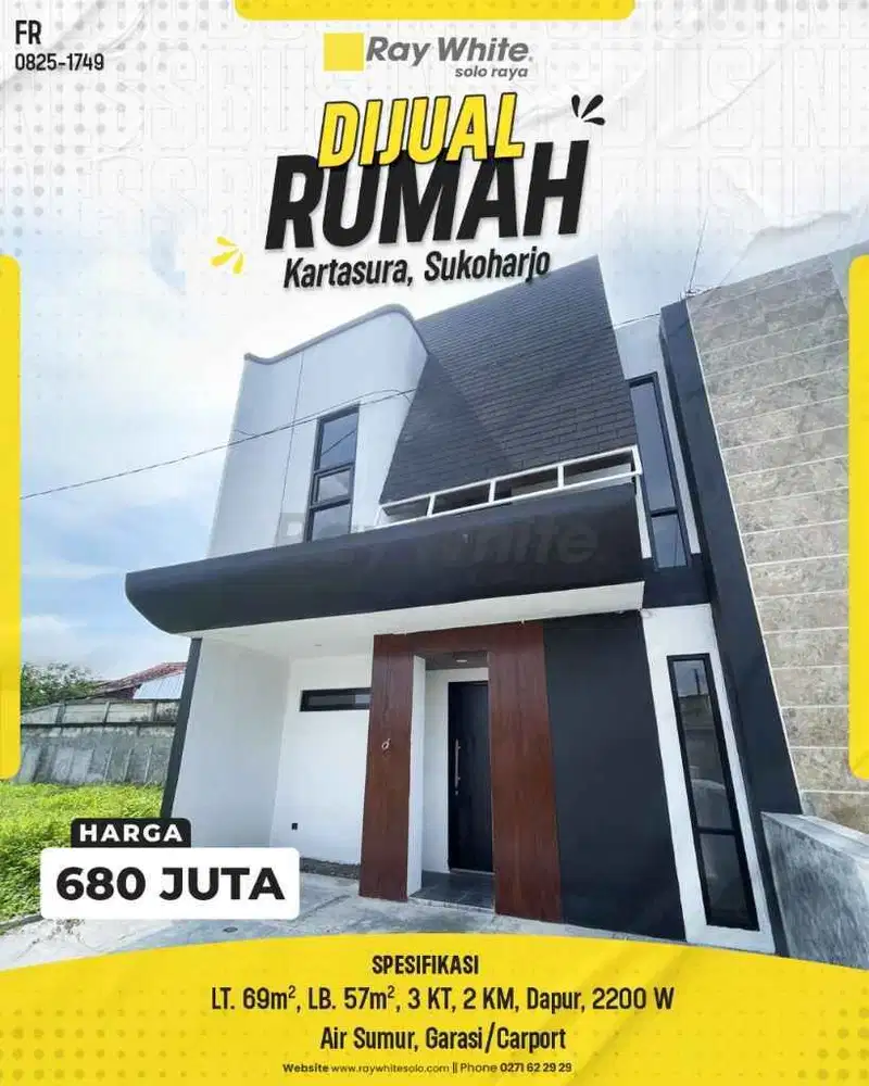 Dijual Rumah Di Villa Edelweis Pucangan, Kartasura - Desain Modern