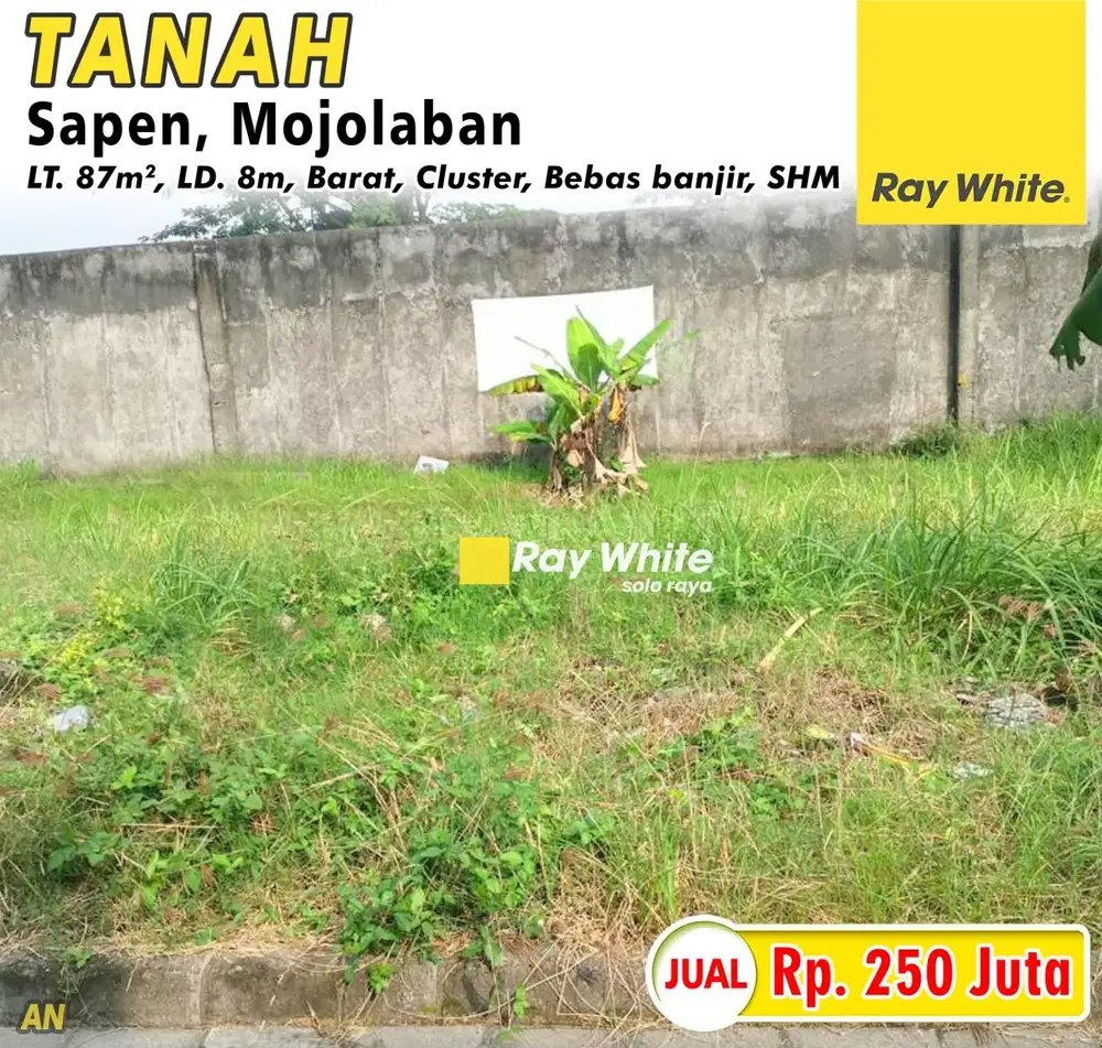 Dijual Tanah Kavling Siap Bangun Cluster Di Jaten Karanganyar