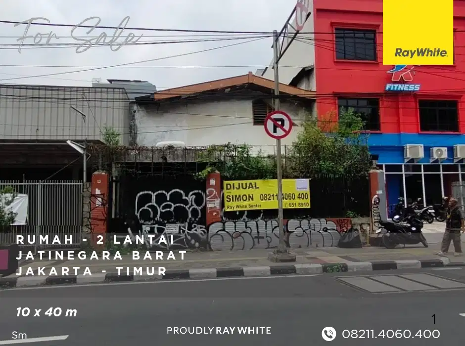Rumah Tua 2 Lantai - 400m² -  Jatinegara Barat - Hitung Tanah