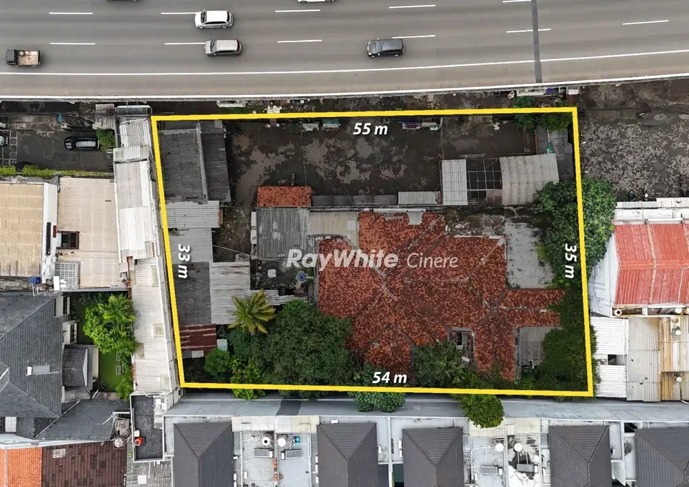 Cilandak andara tanah komersial luas 1850 pinggir tol