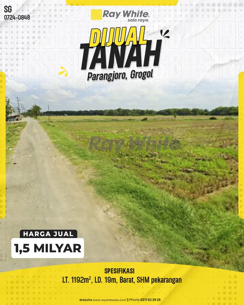 Tanah Luas di Parangjoro, Grogol: Cocok untuk Rumah Impian!