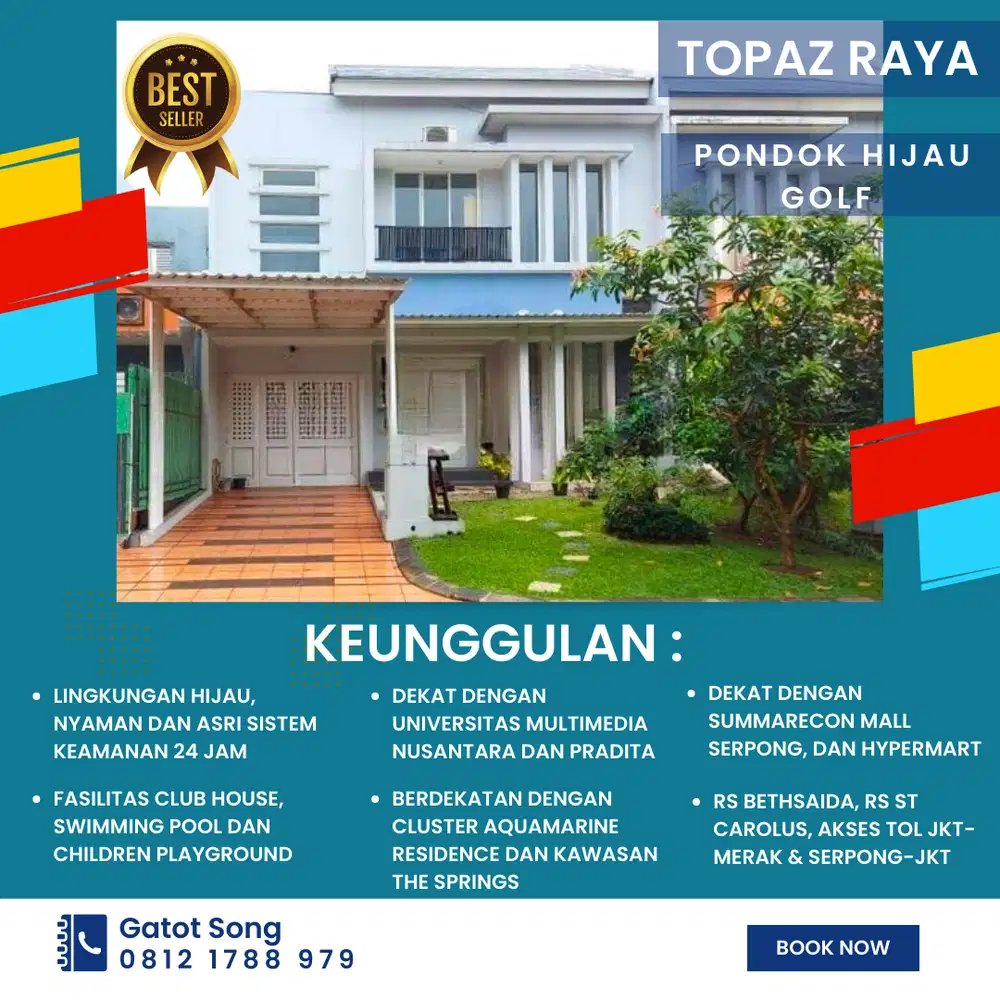 Rumah Topaz Raya, Modern dan Minimalis Harga Emas Lokasi emas