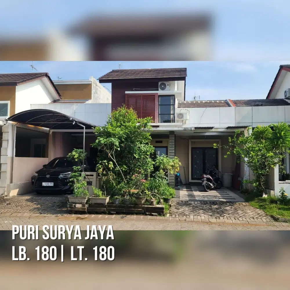 Dijual Rumah Sidoarjo Mewah Semi Furnish Puri Surya Jaya Gedangan