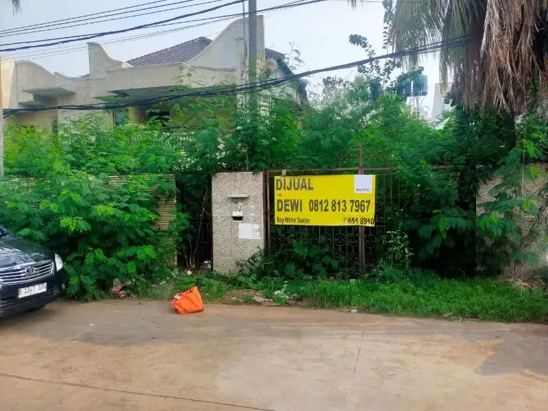 Rumah Tua Hitung Tanah Paradise 1 Sunter 21x30 M2 Jalan Lebar SHM