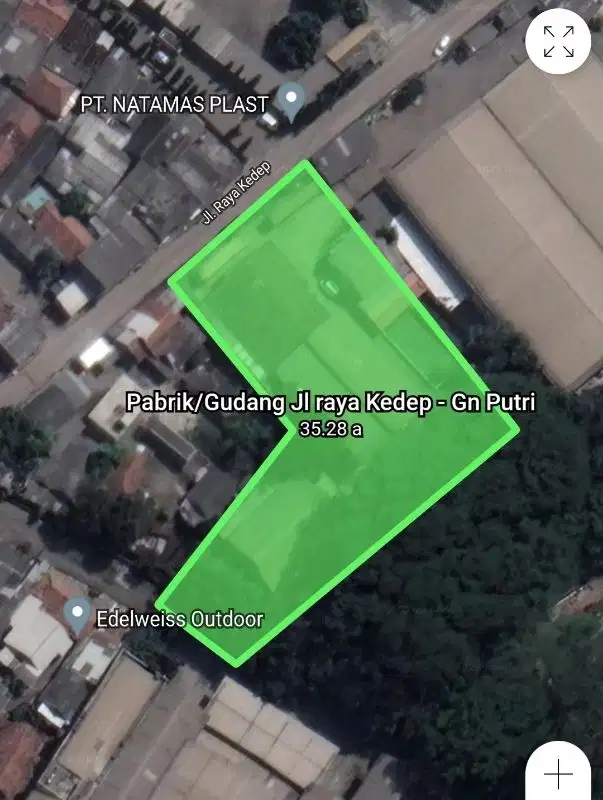 Dijual cepat gudang pabrik hitung tanah di Gunung putri bogor