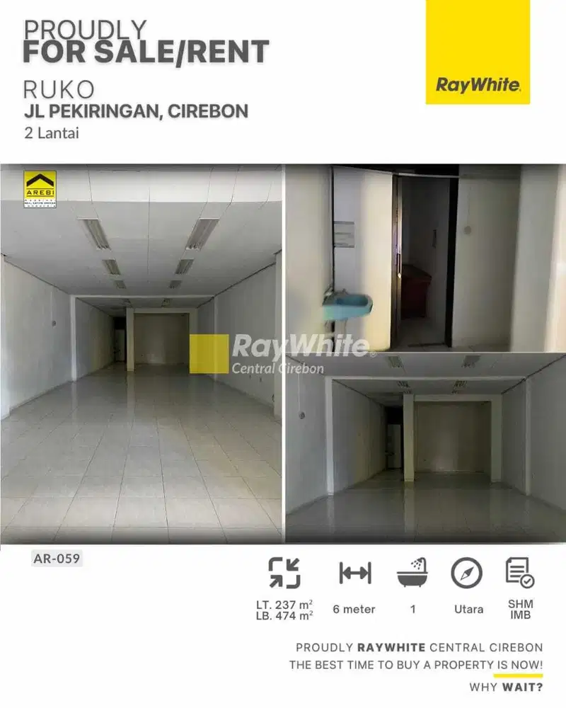 Disewakan Ruko Siap Pakai di Cirebon Kota