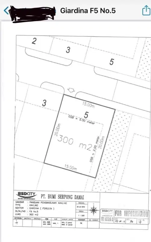Kavling murah siap bangun di Foresta Giardina