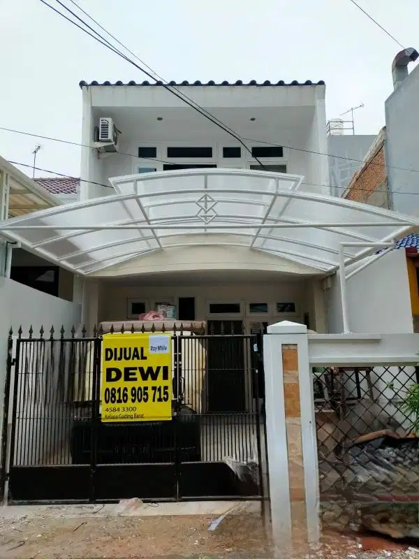 rumah gading putih hadap timur full renovasi