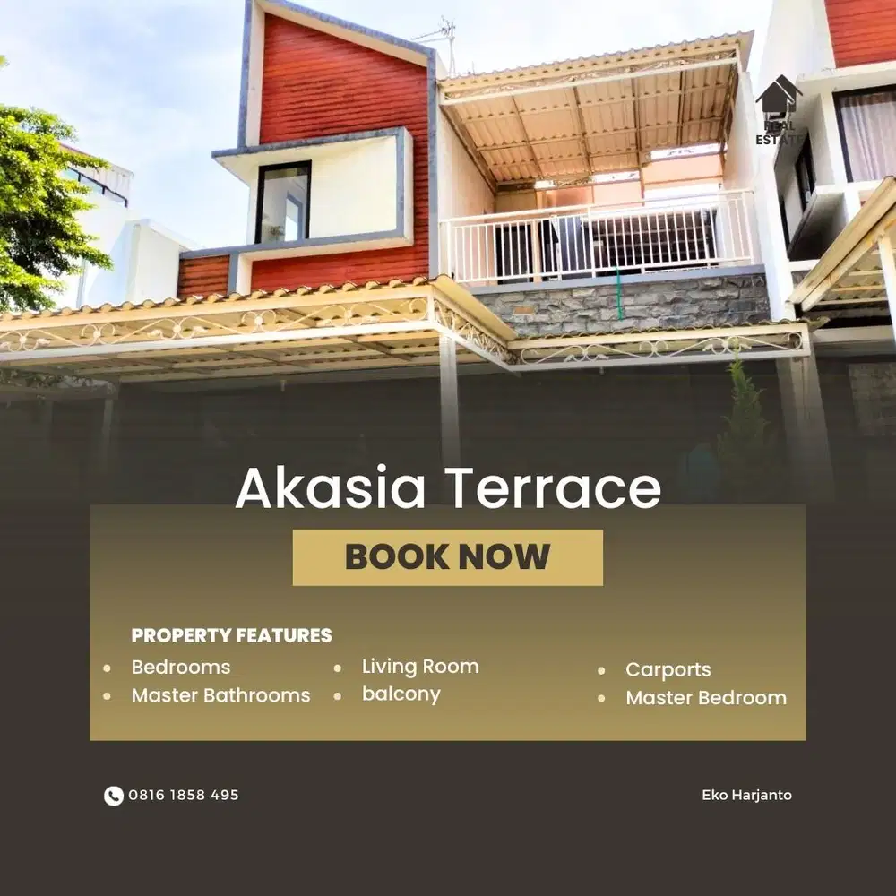 Dijual rumah 2 lantai moden di Akasia Terrace Tangsel
