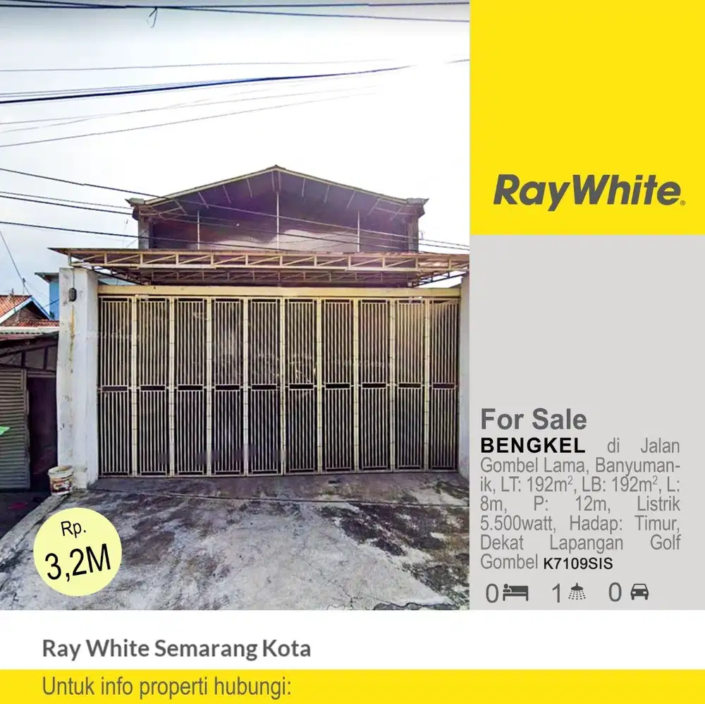 DIJUAL BENGKEL DI SEMARANG