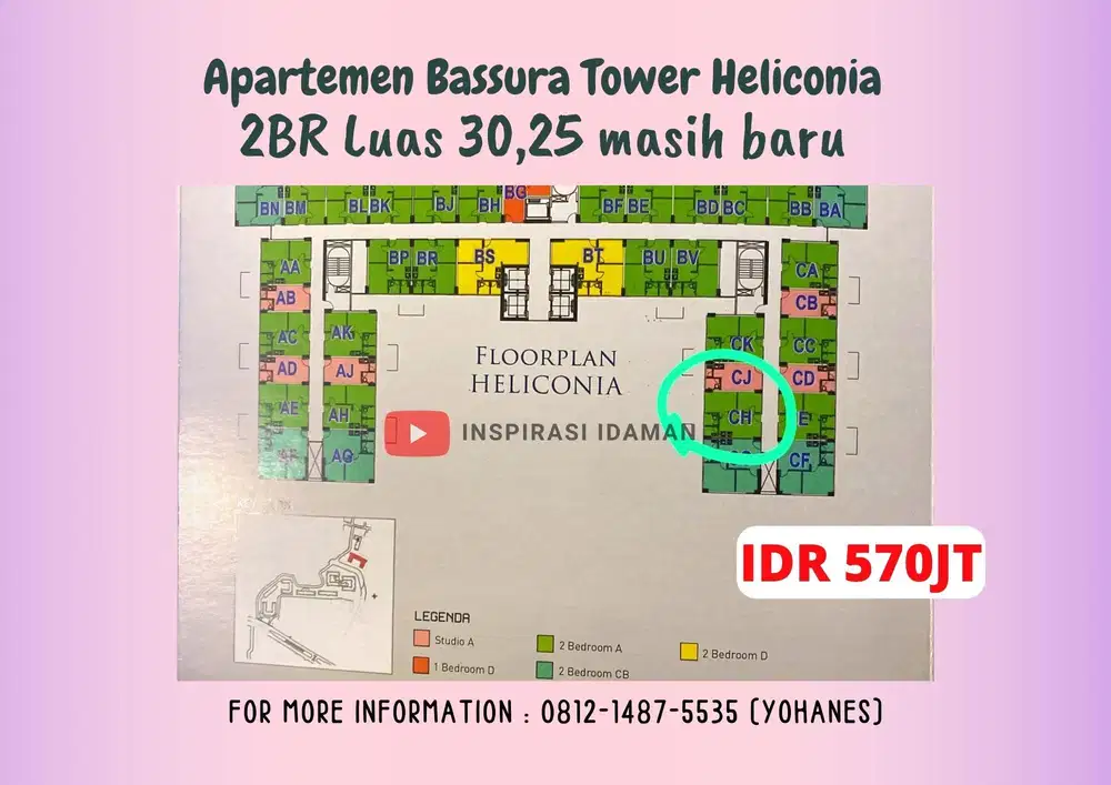 Apartemen Bassura Tower Heliconia