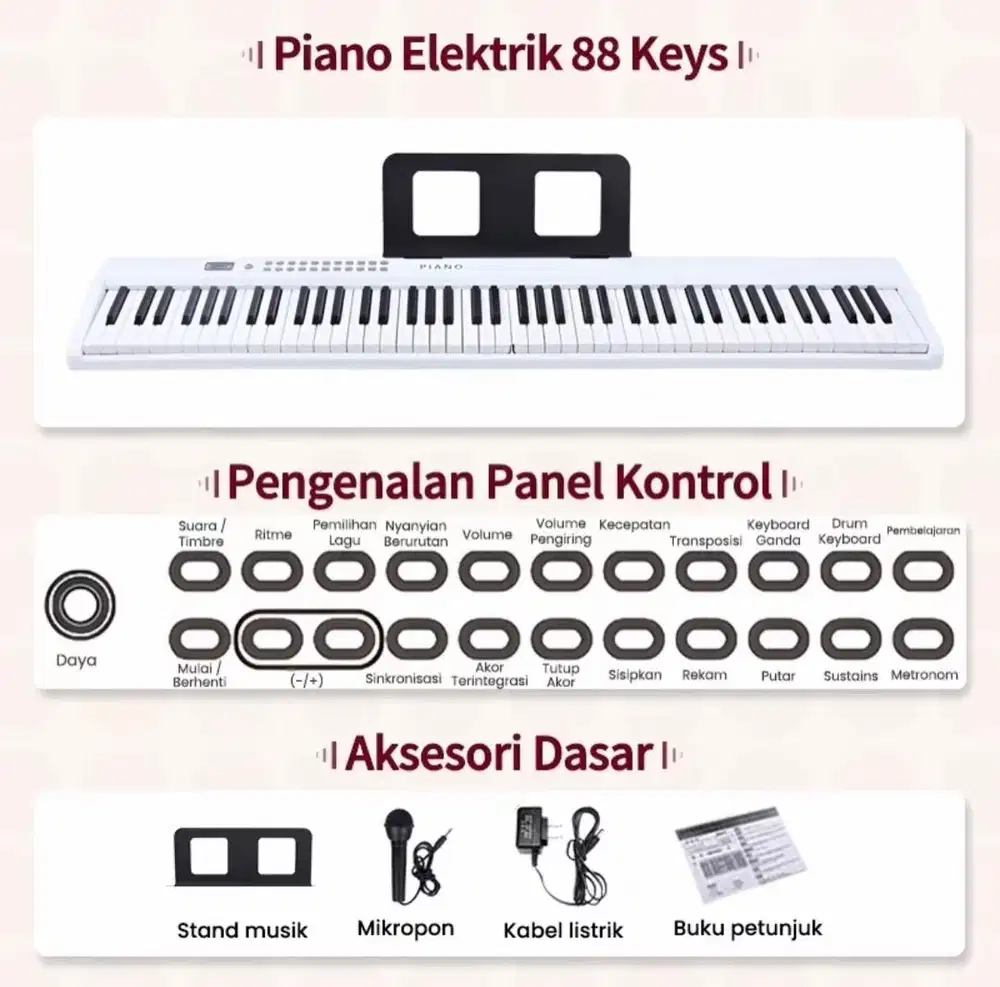 Piano Elektrik - Benston 88 keys