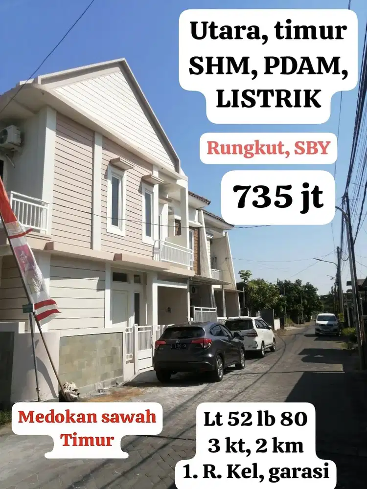 1951 Dijual Rumah Medokan Sawah Timur Rungkut Surabaya Timur