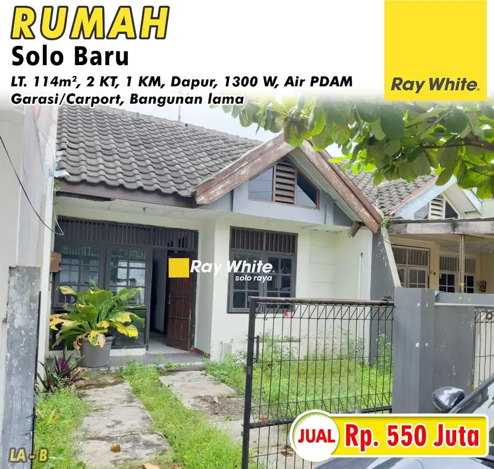Rumah dijual di Gedangan Solo Baru
