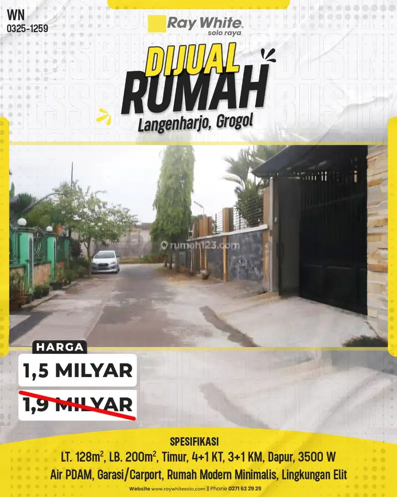 Dijual Rumah 2 Lantai Bagus Siap Huni Di Solobaru Dekat Mall