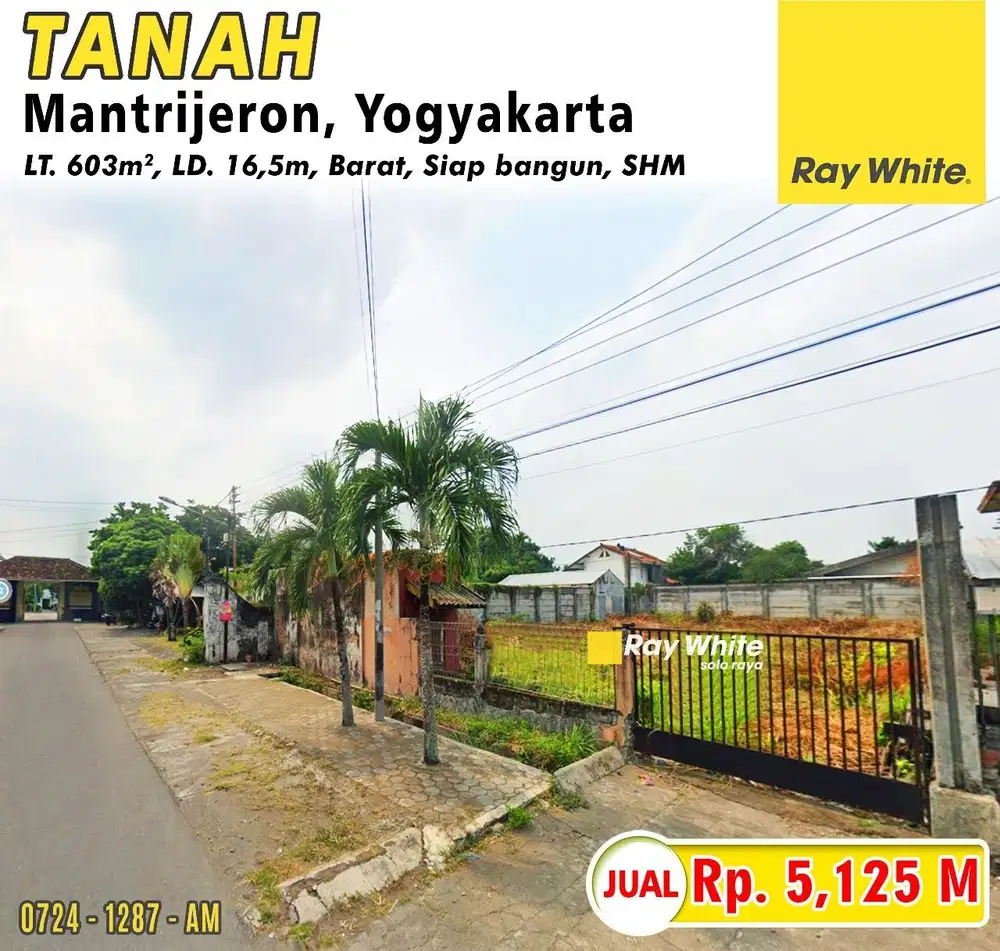 Dijual Tanah Luas Siap Bangun Di Jogja Kota