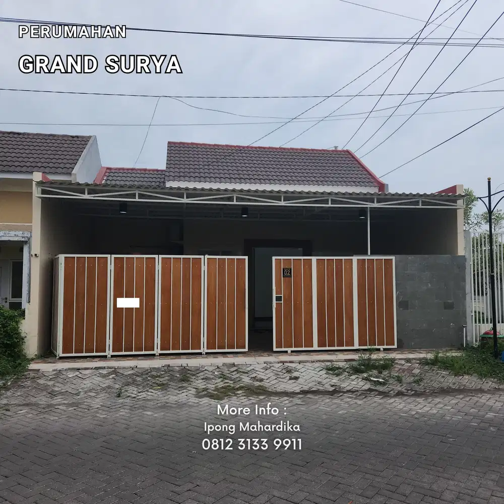 Rumah Dekat Bandara Juanda Perum Grand Surya Sidoarjo