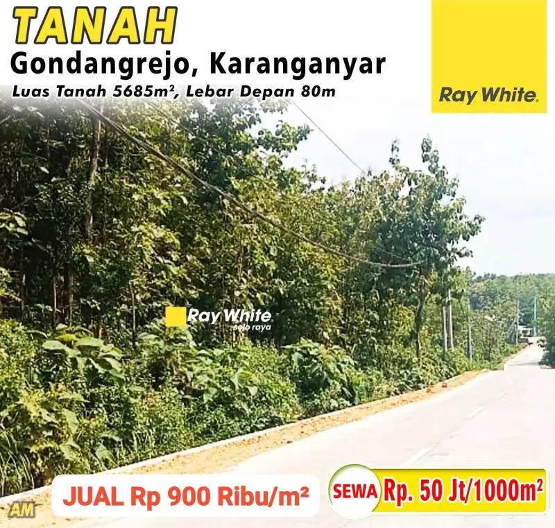 Dijual Tanah Murah Dekat Tol Gondangrejo Karanganyar