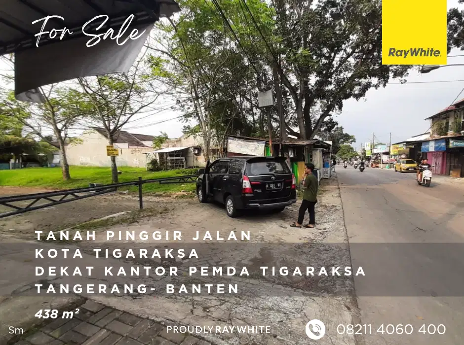 Tanah Pinggir Jalan Raya - Kota Tigaraksa 438 m² - Tangerang