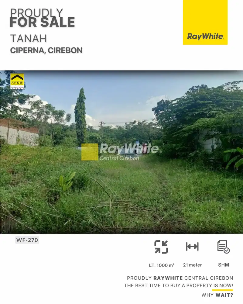 Jual Tanah 1000 m2 di Ciperna, Cirebon