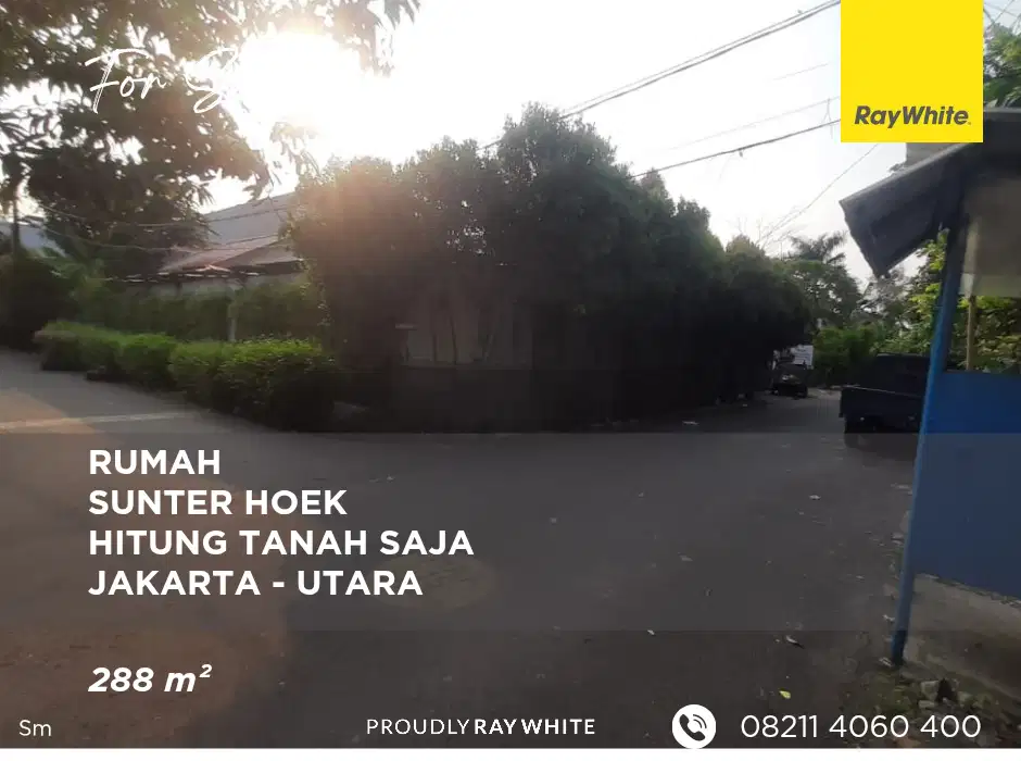 Rumah Tua Sunter - Hitung Tanah Saja - 288 m²