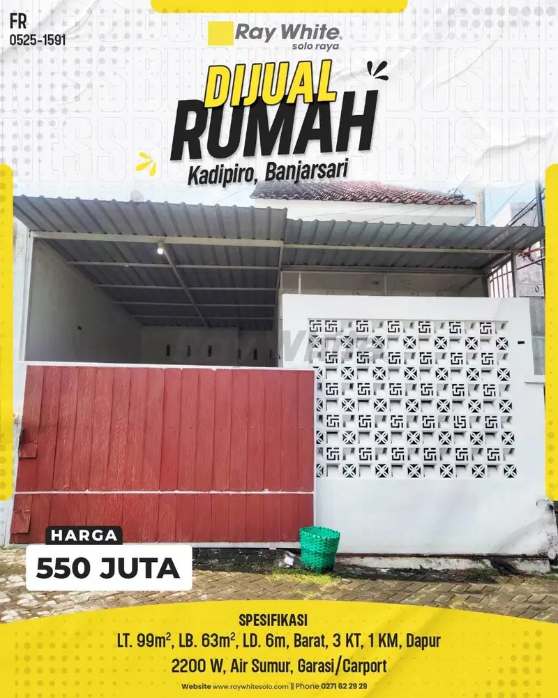 Dijual Rumah Murah Bagus Siap Huni Di Banjarsari Tengah Kota Solo