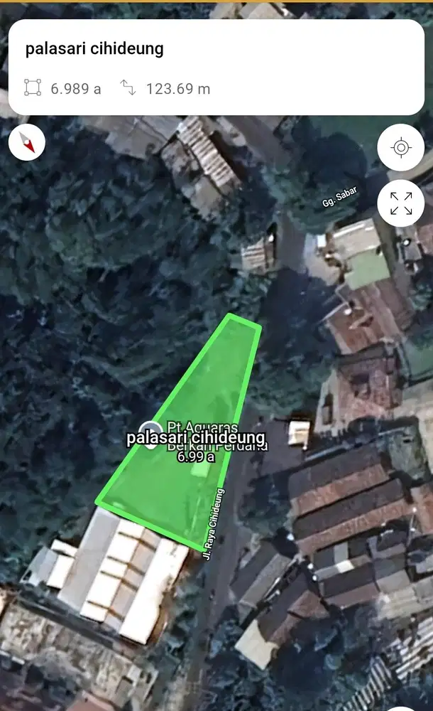 Dijual tanah komersil di cijeruk cihideung bogor, dekat durian warso