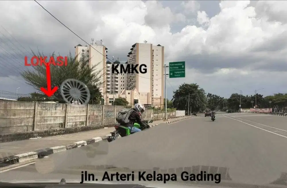 Tanah commercial,sgt strategis di Kel Gdg Summarecon,jarang ada.5174m2