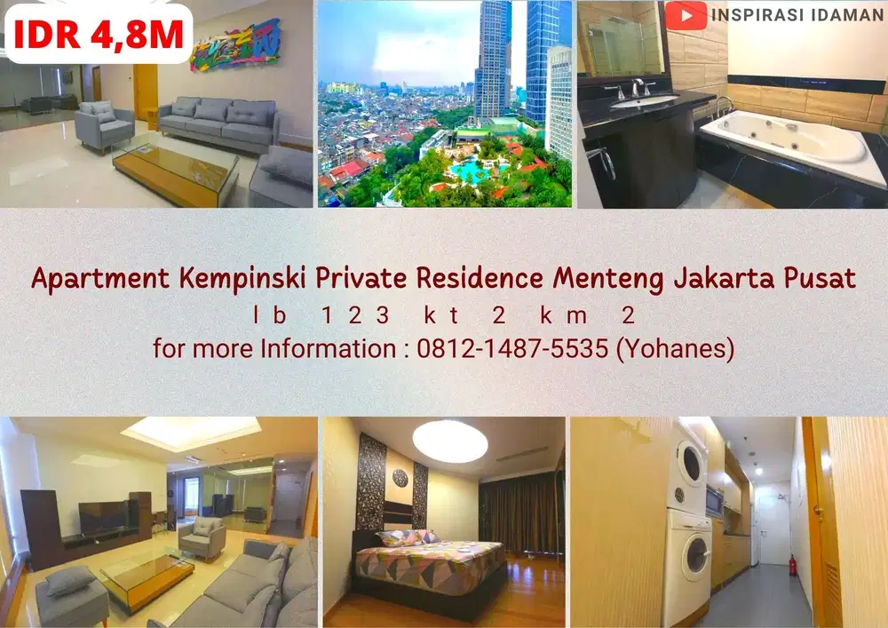 Apartement Kempinski Private Residence 2br Sangat Strategis