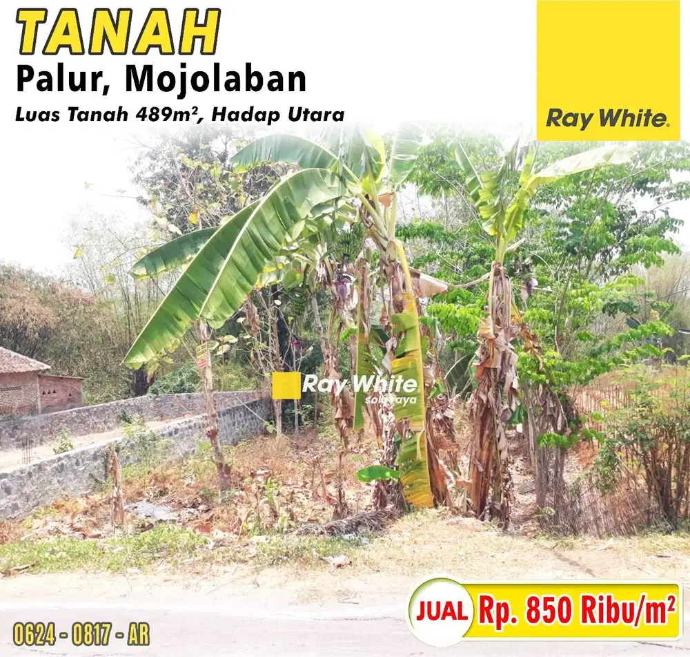 Tanah Murah di Palur Mojolaban akses ke Solo