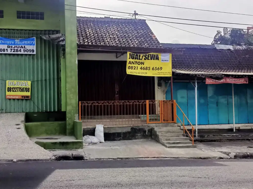 Ruko dijual Jl Brigjen Katamso Mojosongo Jebres Solo