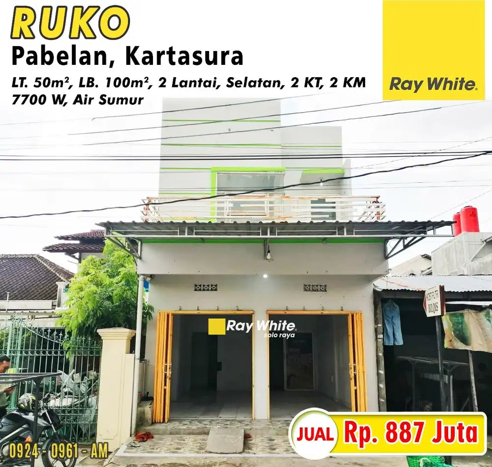 Ruang Usaha Ruko Murah Pabelan Kartasura Kamar Banyak Nyaman di Huni