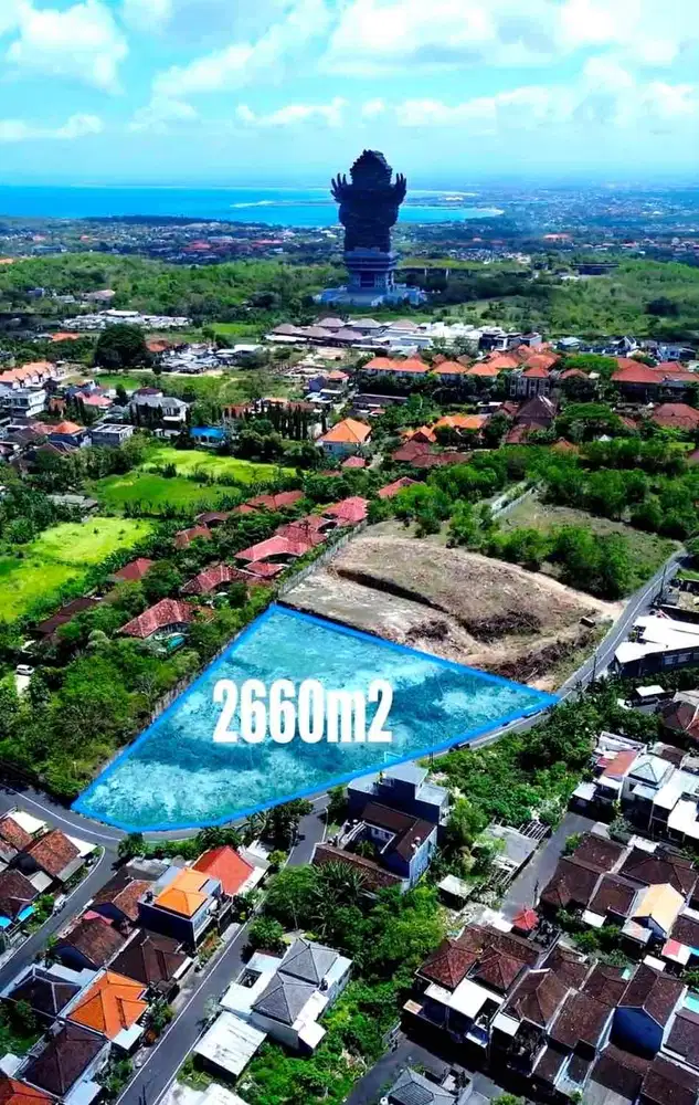 Tanah MURAH Ocean View dan GWK View Jl Merak Ungasan