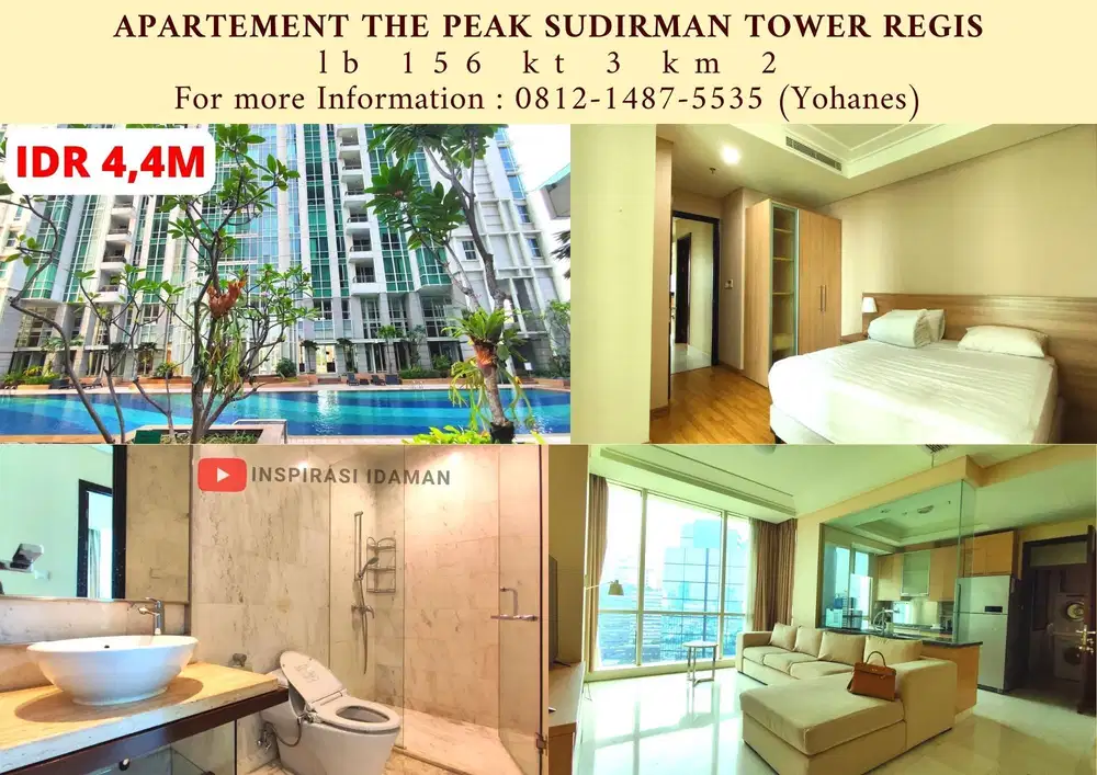 Apartement the Peak Sudirman Tower Regis 3BR