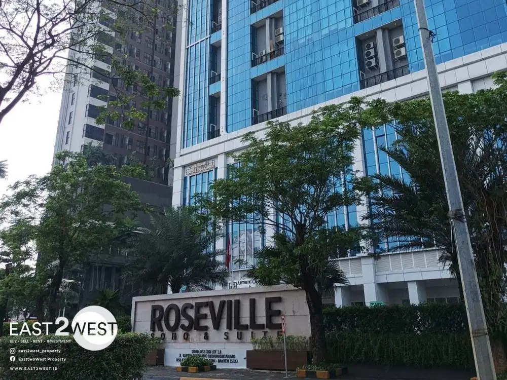 Jual/Sewa Apartemen Roseville Soho BSD City Tangerang Selatan 2 Bedroom Semi Furnished Murah Bagus