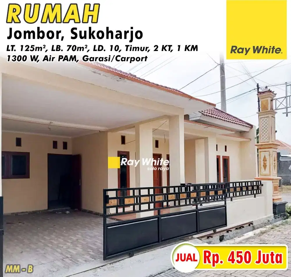 Dijual Rumah Murah Siap Huni Lokasi Dekat Kampus Univet Sukoharjo