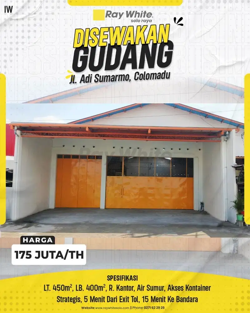 Gudang bangunan baru,akses kontainer